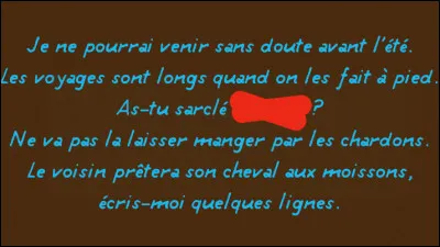 Attention à ne pas se prendre les pieds dans la rime...
