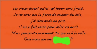 Suite de la réponse de madame.