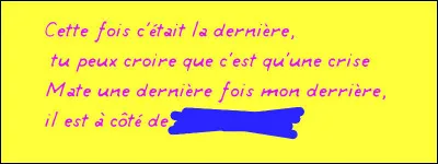 Avec une rime, ça aide, non ?