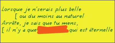 Jalousie ? Non, constat !