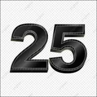 Durant quel mois tombe la 25e semaine de l'année ?