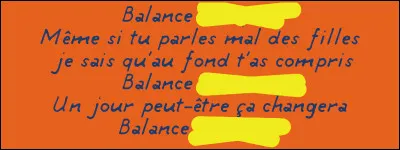 Refrain : il manque un mot essentiel ! Lequel ?