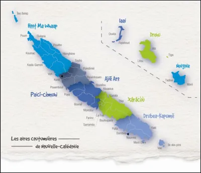 La NC est découpée en Aires coutumières.
Combien ?