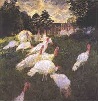 En 1877, quel impressionniste a réalisé cette toile intitulée ''Les Dindons'' ?