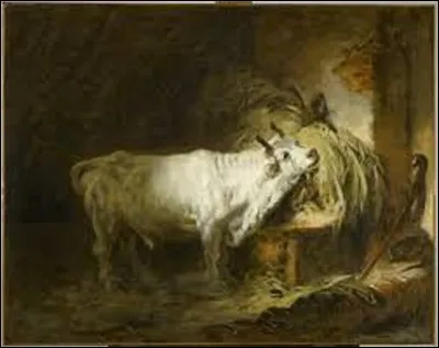 Vers 1765, quel rococo a réalisé cette huile sur toile nommée ''Le Taureau blanc à l'étable'' ?