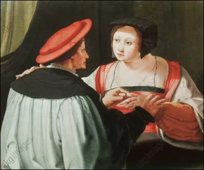 À quel peintre hollandais du XVIIe doit-on l'uvre "Les Fiancés" ?