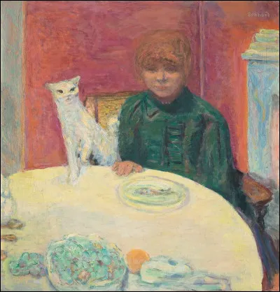 Quel peintre est l'auteur du tableau "Femme au chat" ?