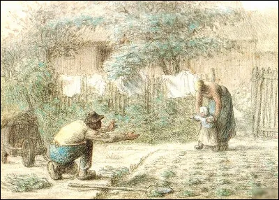 Quel peintre réaliste français du XIXe est l'auteur du tableau "Le Premier pas" ?