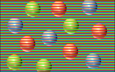 De quelles couleurs sont les balles ?