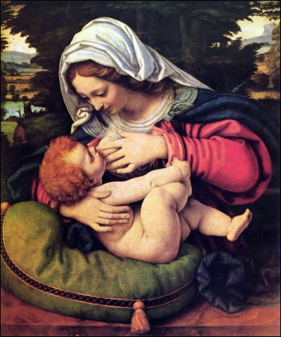 Quel peintre italien de la Renaissance, élève de Léonard de Vinci, a réalisé "La Vierge au coussin vert" ?