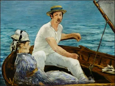 Quel peintre français du XIXe a réalisé le tableau "En bateau" ?