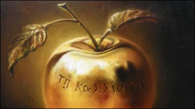 Déesse de la discorde, cest elle qui envoie la fameuse « Pomme dor » lors du mariage de Thétis et Pélée car elle ny est pas invitée : on ne veut pas dembrouilles à un mariage !
Athéna, Héra et Aphrodite, les trois plus belles déesses, se disputent alors cette pomme où il est inscrit « Pour la plus belle ». Zeus la confie à un simple berger, Paris, pour quil la donne à sa préférée.