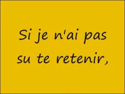 L'indice est juste au-dessus, alors peut-être que toi aussi ... tu trouveras !