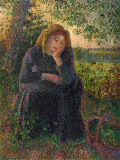 Quel peintre est l'auteur du tableau "Femme pensive" ?