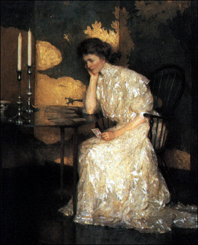 Quel impressionniste américain est l'auteur du tableau "La Joueuse solitaire" ?