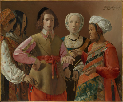 Quel peintre français du XVIIe a peint "La Diseuse de bonne aventure" ?
