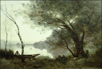 Quel peintre français du XIXe a peint "Le Batelier de Mortefontaine" ?