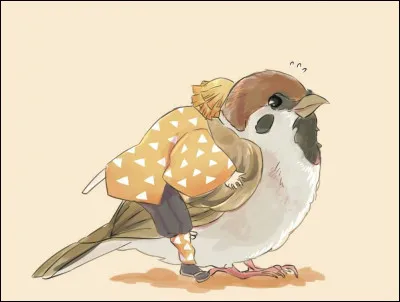 Pourquoi le moineau de Zenitsu s'appelle Ukogi et pas Chuntaro, comme l'appelle Zenitsu ?