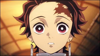 Comment Tanjiro s'est-il fait la marque sur son front ?