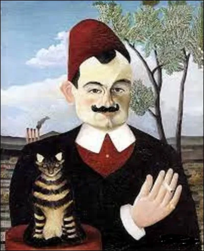 Posant avec un chat, ''Portrait de Monsieur X'', plus connu sous le nom de ''Portrait de Pierre Loti'', est un tableau exécuté par un naïf, entre 1891 et 1910. Qui en est l'auteur ?