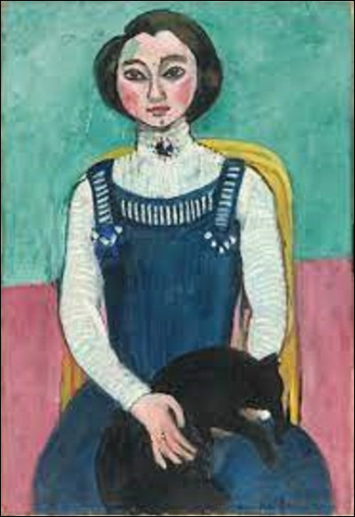 En 1910, quel fauviste a réalisé cette toile intitulée ''Marguerite au chat noir'' ?