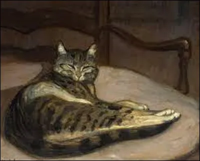Quel artiste d'art nouveau a peint ce tableau intitulé ''Chat sur un fauteuil'', entre 1900 et 1902 ?