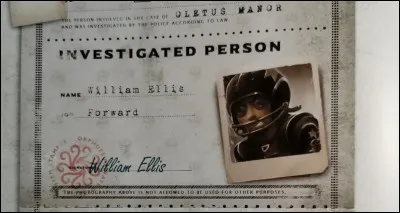 Quel est son num&eacute;ro dans le rapport d�investigation du d&eacute;tective Orpheus ?