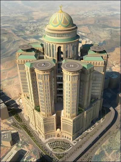 Ne nous le cachons pas, ceci est un hôtel en Arabie Saoudite. Quelle affirmation est vraie le concernant ?