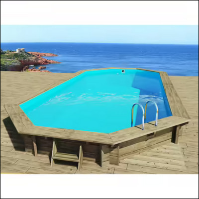 Pour bien commencer l'été, prenons une piscine ! Combien coûte cette piscine en bois ?