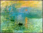 Qui a peint 'impression soleil levant' ?