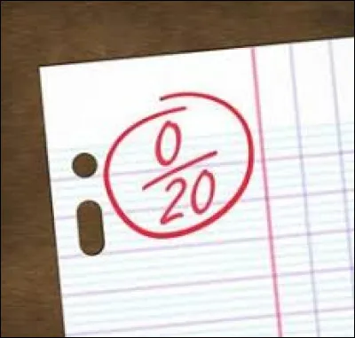 Ce soir, en rentrant de l'école, elle t'apporte sa note. Un 0/20 en maths. Quelle est ta réaction ?