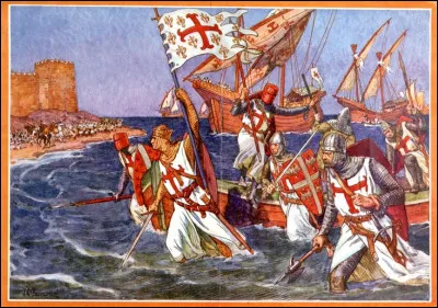 Les croisés prirent et fortifièrent la ville côtière de Jaffa et Richard commença son retrait de la Terre sainte. Saladin attaqua aussitôt Jaffa et la conquit excepté la citadelle.
Le reste des Croisés s'enfuirent et prévinrent Richard de la situation. Un défenseur, qui a pu nager jusqu'à son navire amiral, l'informa que la citadelle est toujours assiégée. 
Que fit Richard ?