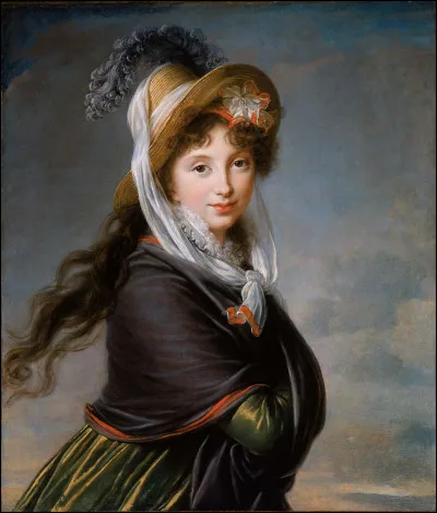 Qui a peint, au XVIIIe siècle, "Portrait d'une jeune femme" ?