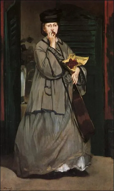 Quel peintre français du XIXe a réalisé "La Chanteuse de rue" ?