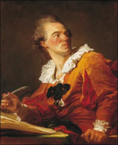 Quel peintre français du XVIIIe est l'auteur du tableau "L'inspiration" ?