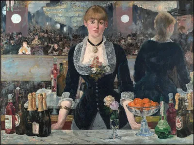 Quel peintre, précurseur de la peinture moderne, est l'auteur de ce tableau intitulé ''Un bar aux Folies Bergère'' ?