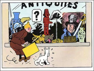 L'Oreille Cassée > Malgré tout le bric-à-brac, il manque encore quelque chose dans cette vitrine ! Quoi donc ?