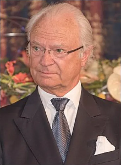 Depuis quelle année Charles XVI Gustave est-il roi de Suède ?