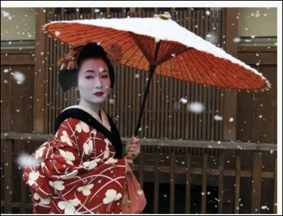 Au Japon, on trouve des geishas à tous les coins de rue.