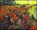 Qui a peint 'Vignes rouges d'Arles'