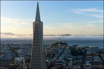 Quelle ville américaine est dominée par la pyramide de la tour Transamerica ?