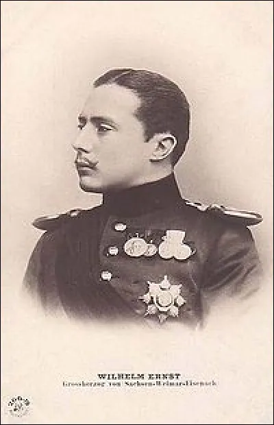 Pendant combien d'années Guillaume-Ernest de Saxe-Weimar-Eisenach fut-il grand-duc régnant de Saxe-Weimar-Eisenach ?