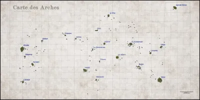 Quelle arche n'est jamais représentée sur les cartes ?