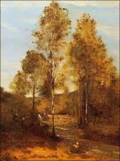 Peinture : 
Quel peintre de l'école de Barbizon a réalisé cette toile intitulée ''Clairière Pierre du Bois, les Évaux près de Château-Thierry'' entre 1855 et 1865 ?