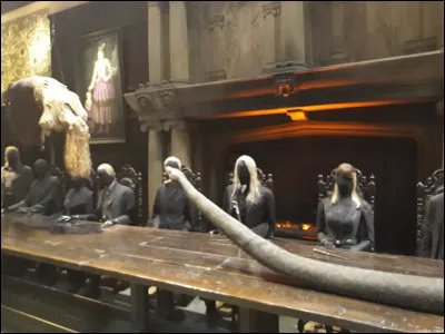 Puis vient la célèbre scène où la professeure d'étude des Moldus se fait dévorer par Nagini dans le manoir des Malefoy.
Qui s'est fait manger par Nagini en 1997 ?