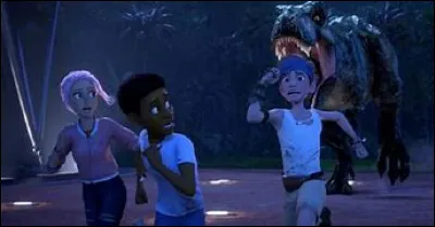 Sur le bâteau pour rentrer au Costa Rica quel dinosaure les attaque ?