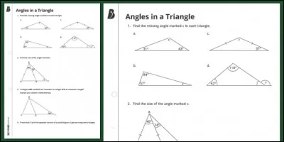La somme des trois angles intérieurs d'un triangle quelconque est toujours égal à 360 degrés.