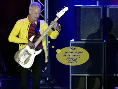 Digression > Que fait ici cet énergumène, visiblement daltonien car non-revêtu du costume apicole* réglementaire ? Un rapport avec son nom de scène, peut-être ?