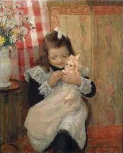 Quel postimpressionniste a réalisé, vers 1902, le portrait de sa fille dans cette toile intitulée ''Mathilde et sa poupée'' ?