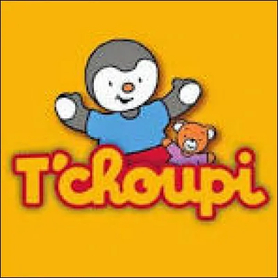 ''T'Choupi à l'école'' : 

« Salut c'est moi T'Choupi
__ ______ ____ _ _____ 
J'ai de nouveaux amis
______________________
On n'est plus des petits
___________________
C'est fini la récré
Tous en rang s'il vous plaît
On va ____ __ _______ 
Dessiner et chanter
On va bien _________
Viens à l'école avec T'Choupi. »